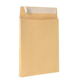Envelop kraft met zelfklevende sluiting 120g 260x330x30mm - per 50 Envelop kraft met zelfklevende sluiting 120g 260x330x30mm - per 50