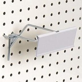 Etikethouder wit voor T-haak 40x115mm Etikethouder wit voor T-haak 40x115mm