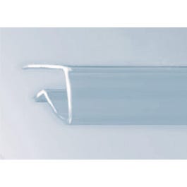 Etikethouder transparant voor glazen legbord van 8mm 8x1000mm Etikethouder transparant voor glazen legbord van 8mm 8x1000mm