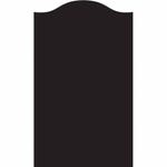 Krijtbord zwart met boog 100x60cm