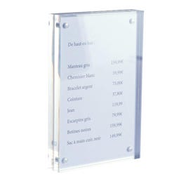 Affichehouder acryl magnetisch A6 10x15cm Affichehouder acryl magnetisch A6 10x15cm