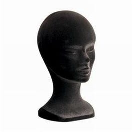 Dames hoofd zwart 30cm Dames hoofd zwart 30cm