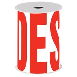 Rol wimpel Soldes wit/rood 150mm x 10m (FR) Rol wimpel Soldes wit/rood 150mm x 10m (FR)