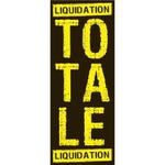 Affiche LIQUIDATION TOTALE 82x30cm zwart geel (FR)