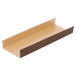 Taartkarton vierkant gevouwen chocolade praline karton 13x4,5+1,5cm - per 200