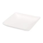 Mini vierkant bord in witte suikerriet 6,5x6,5x1,2cm - per 1000