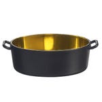 Kookpot ovaal 45ml zwart goud - per 24