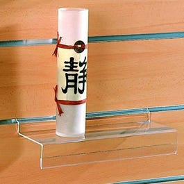 Legbord plexi met etikethouder 40mm TBV lamellenwand 20x30cm Legbord plexi met etikethouder 40mm TBV lamellenwand 20x30cm