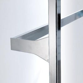 Buisbevestiging voor draagbalk chroom rechthoekig 38x13mm lengte tussenstukken 1 Buisbevestiging voor draagbalk chroom rechthoekig 38x13mm lengte tussenstukken 1
