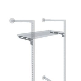 Plankdrager Queen Vogue geborsteld nikkel 28cm - per 2 Plankdrager Queen Vogue geborsteld nikkel 28cm - per 2