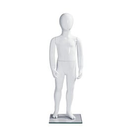 Mannequin kind 2 jaar wit glazen voet 96cm Mannequin kind 2 jaar wit glazen voet 96cm