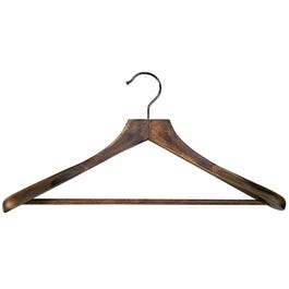 Kledinghanger hout Vintage met broeklat 44,5cm - per 3 Kledinghanger hout Vintage met broeklat 44,5cm - per 3