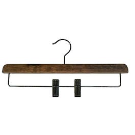 Broekhanger hout met knijpers Vintage 35cm - per 3 Broekhanger hout met knijpers Vintage 35cm - per 3