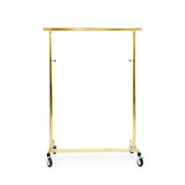 Vouwrek in hoogte verstelbaar goud 110 tot 190cm L100xH117cm Vouwrek in hoogte verstelbaar goud 110 tot 190cm L100xH117cm