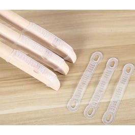 Antislip voor kledinghangers transparant 100x20mm - per 200 Antislip voor kledinghangers transparant 100x20mm - per 200