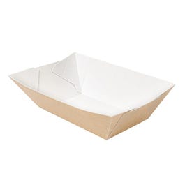 Bakje The Pack golfkarton nano micro naturel 240g 8,5x5x4cm - per 200 Bakje The Pack golfkarton nano micro naturel 240g 8,5x5x4cm - per 200