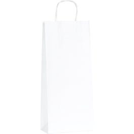 Flestas 1 of 2 flessen met gedraaide handvatten wit 18x8x40cm - per 100 Flestas 1 of 2 flessen met gedraaide handvatten wit 18x8x40cm - per 100