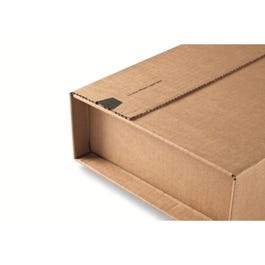 Kruiswikkelverpakking bruin met zelfklevende sluiting 330x270x80mm Kruiswikkelverpakking bruin met zelfklevende sluiting 330x270x80mm
