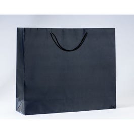 Luxe draagtas glans zwart 53x14x44cm - per 12 Luxe draagtas glans zwart 53x14x44cm - per 12