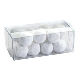 Snoepdoos plastic transparant rechthoekig 8x4x3cm - per 10 Snoepdoos plastic transparant rechthoekig 8x4x3cm - per 10