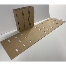 Vakverdeling voor 3 flessen 36x9,8x9,8cm - per 15 Vakverdeling voor 3 flessen 36x9,8x9,8cm - per 15