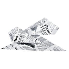 Puntzak friet vetvrij papier krant 150g - per 1000 Puntzak friet vetvrij papier krant 150g - per 1000