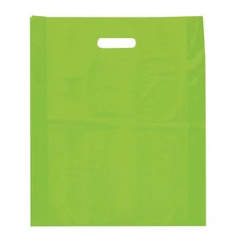 Plastic tas uitgesneden handvatten anijsgroen 45x4x50cm - per 100 Plastic tas uitgesneden handvatten anijsgroen 45x4x50cm - per 100
