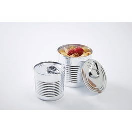 Bewaarbakje PS gemetaliseerd 200ml Ø7,4x7cm - per 20 Bewaarbakje PS gemetaliseerd 200ml Ø7,4x7cm - per 20